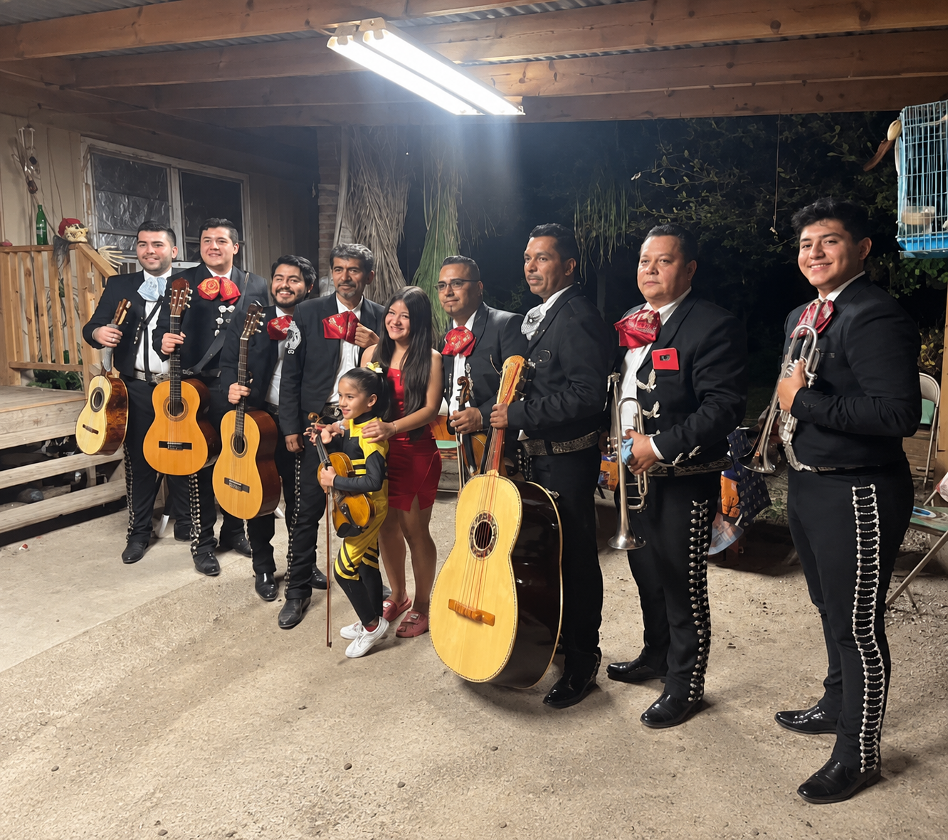 Mariachi performance at a wedding