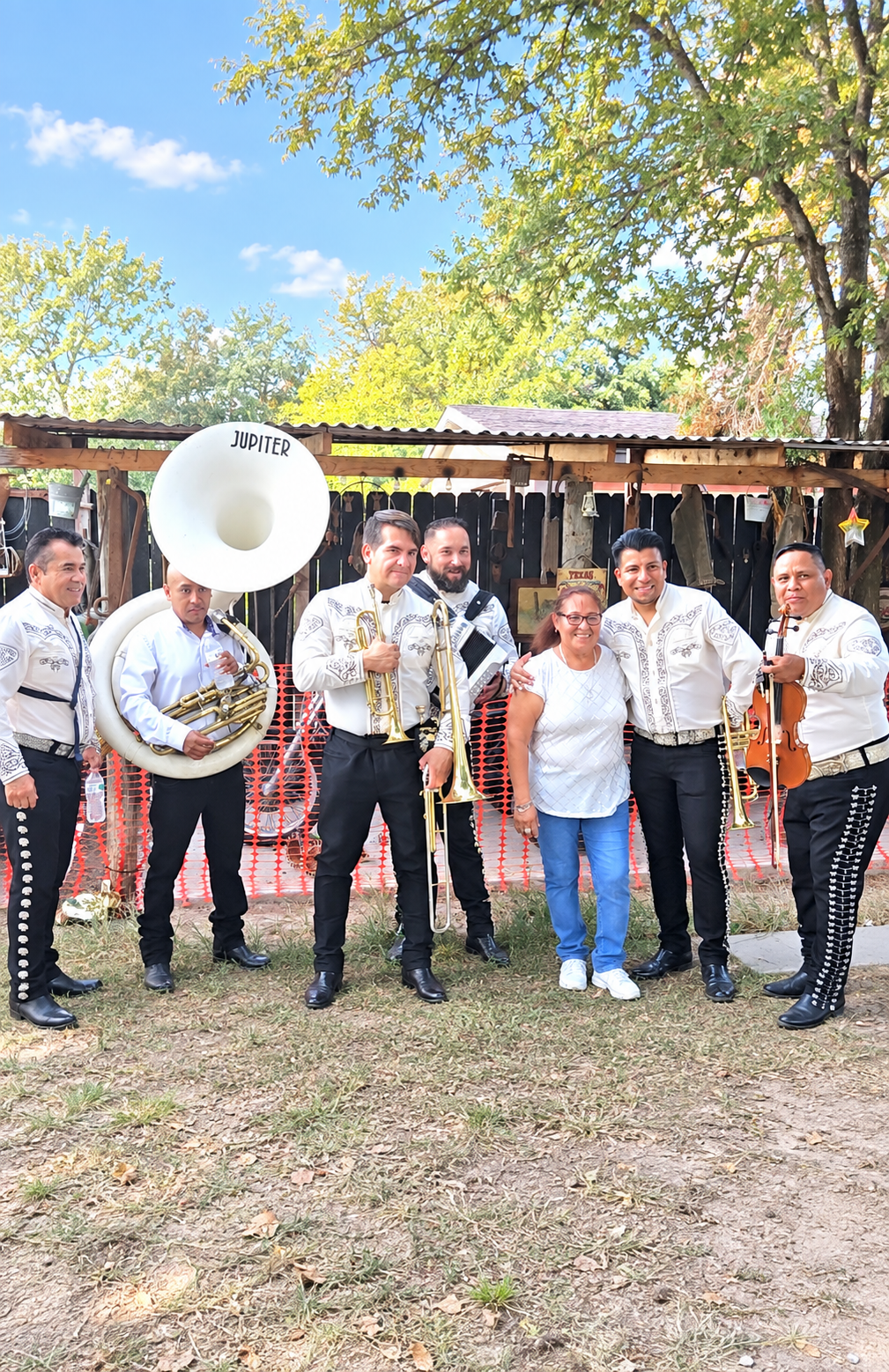 Mariachi musicians at a party